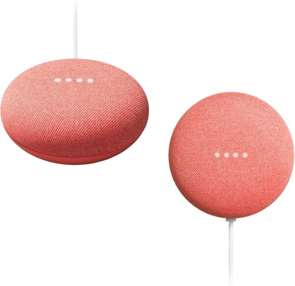 Google Nest Mini 2nd Gen - Wireless Bluetooth Speaker (Coral) - Image 10