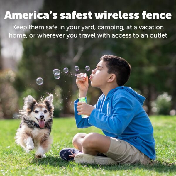 PetSafe Wireless Pet Fence - The Original Wireless Containment System - Covers up to 1/2 Acre for Dogs 8lbs+, Tone/Static - America's Safest Wireless Fence from Parent Company Invisible Fence Brand - Image 6