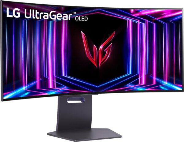 LG 34GS95QE 34-inch UltraGear OLED Curved Gaming Monitor WQHD 800R 240Hz 0.03ms DisplayHDR True Black 400 AMD FreeSync Premium Pro NVIDIA G-Sync HDMI 2.1 DisplayPort Tilt/Height/Swivel Stand Black - Image 5