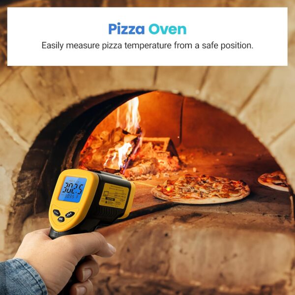 Etekcity Infrared Thermometer Laser Temperature Gun for Griddle, -58°F to 1130°F for Food, BBQ, Pizza Oven Accessories, Non Contact IR Heat Gun for Pool, Reptile, Cooking, Kitchen, Fridge - Image 7