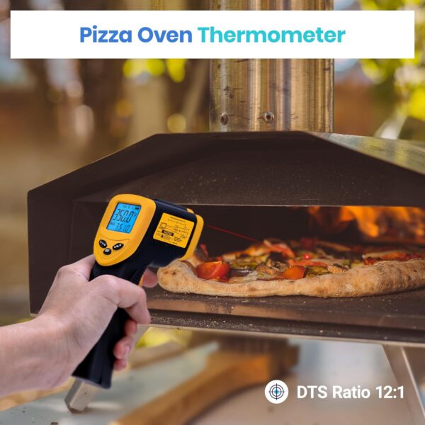 Etekcity Infrared Thermometer Temperature Gun 774, Digital IR Temp Gun for Food, Cooking, BBQ, Pizza Oven, Reptile, Griddle Accessories, Non Contact Surface Outdoor Heat Gun - Image 4