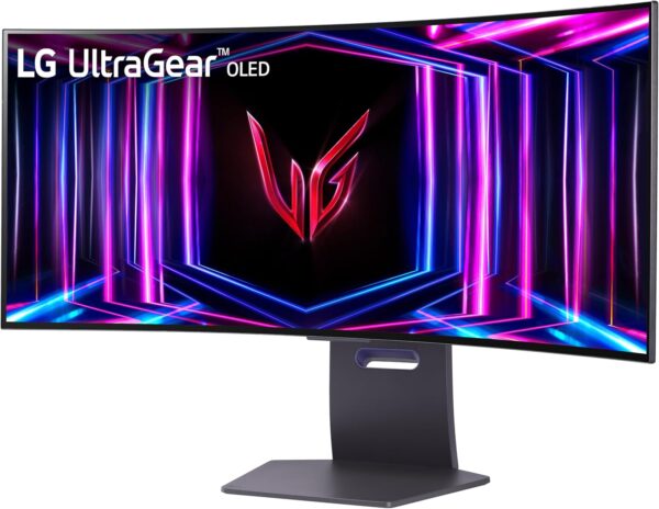 LG 34GS95QE 34-inch UltraGear OLED Curved Gaming Monitor WQHD 800R 240Hz 0.03ms DisplayHDR True Black 400 AMD FreeSync Premium Pro NVIDIA G-Sync HDMI 2.1 DisplayPort Tilt/Height/Swivel Stand Black - Image 6