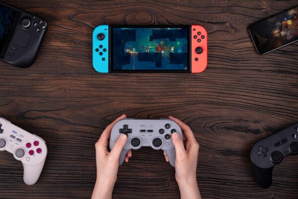 8Bitdo Pro 2 Bluetooth Controller for Switch, Hall Effect Joystick Update, Wireless Gaming Controller for Switch, PC, Android, and Steam Deck & Apple (Gray Edition) - Image 8