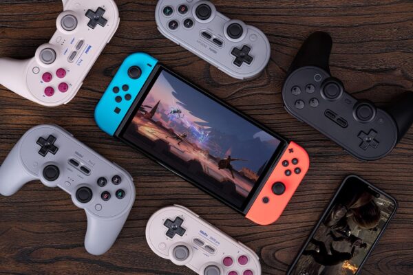 8Bitdo Pro 2 Bluetooth Controller for Switch, Hall Effect Joystick Update, Wireless Gaming Controller for Switch, PC, Android, and Steam Deck & Apple (Gray Edition) - Image 9