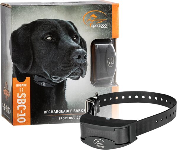 SportDOG Brand NoBark 10 Collar - Rechargeable, Programmable Bark Collar - Waterproof & Submersible, Black - Image 2