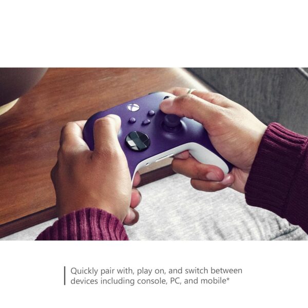 Xbox Core Wireless Gaming Controller – Astral Purple – Xbox Series X|S, Xbox One, Windows PC, Android, and iOS - Image 9