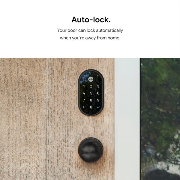 Google Nest x Yale Lock - Tamper-Proof Smart Lock for Keyless Entry - Keypad Deadbolt Lock for Front Door - Oil Rubbed Bronze - Image 8