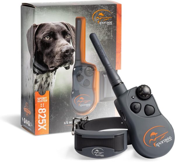 SportDOG Brand SportHunter 825X Shock Collar - 1/2 Mile Range - Dog Training Collar with Shock, Vibrate, and Tone, Rechargeable Remote Trainer - Image 2