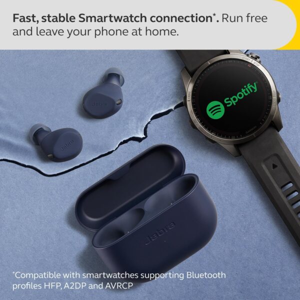 Jabra Elite 8 Active - Best, Most Advanced HearThrough Sports Wireless Bluetooth Earbuds - Comfortable Secure Fit, Military Grade Durability, Active Noise Cancellation, Dolby Surround Sound - Navy - Image 8