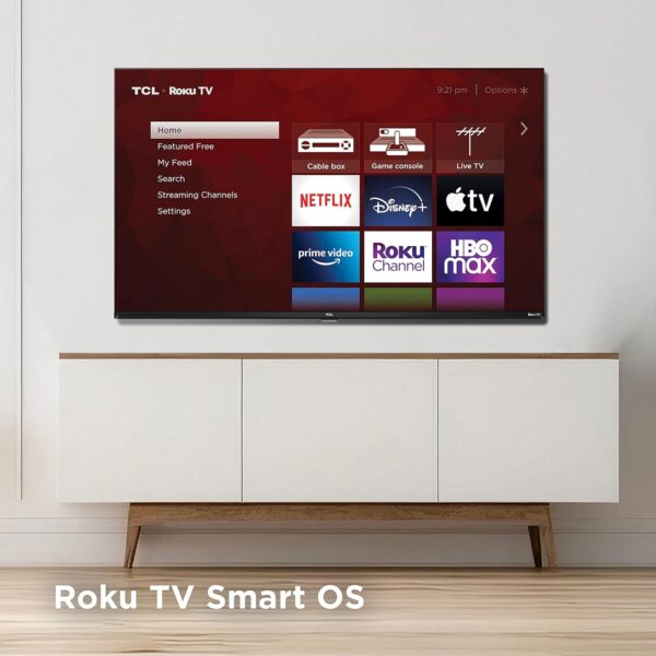 TCL 40-Inch Class S3 1080p LED Smart TV with Roku TV (40S350R, 2023 Model), Compatible with Alexa, Google Assistant, and Apple HomeKit Compatibility, Streaming FHD Television,Black - Image 9