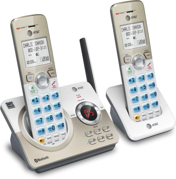 AT&T DL72219 DECT 6.0 2-Handset Cordless Phone for Home with Connect to Cell, Call Blocking, 1.8" Backlit Screen, Big Buttons, intercom, and Unsurpassed Range - Image 11