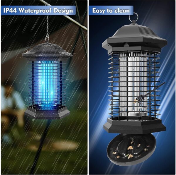 Bug Zapper Mosquito Zapper for Outdoor & Indoor, Upgraded 3 Mosquito Control Technologies, 2 Safety Protection Technologies, Insect Control Efficiency of 99.99%, Perfect for Backyard Patio Home - Image 7