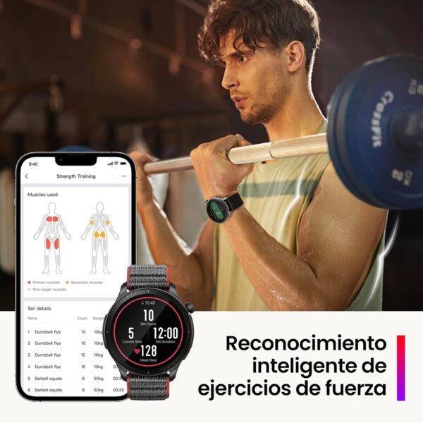 Amazfit GTR 4 Smart Watch 46mm, GPS, Alexa Built-In, Bluetooth Calls & Text, 14-Day Battery, Heart Rate Sleep Monitoring, AI Fitness App & Sports Coach, 150+ Sports Modes, for Android iPhone, Black - Image 5