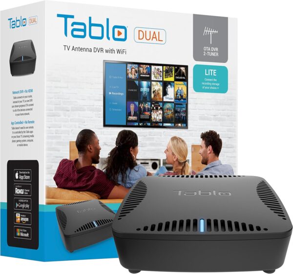 Tablo Dual LITE [TDNS2B-02-CN] Over-The-Air [OTA] Digital Video Recorder [DVR] - with WiFi, Live TV Streaming, Black - Image 5