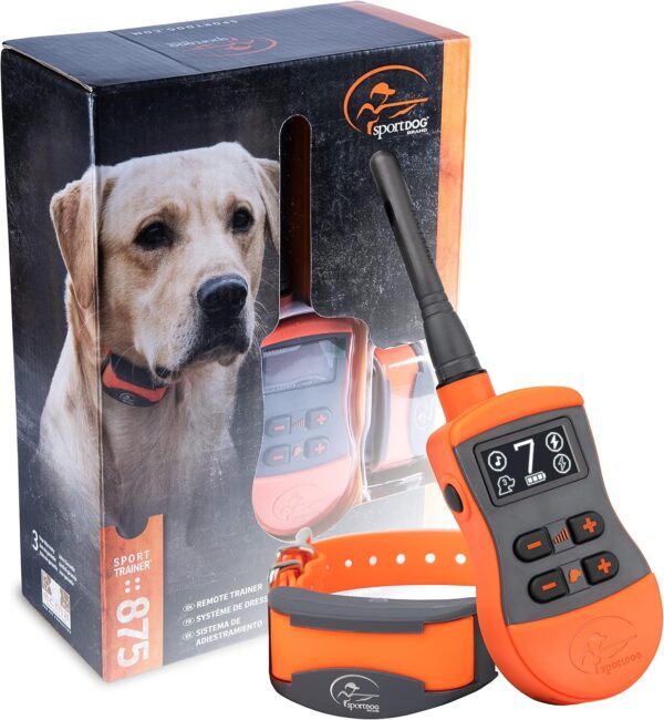 SportDOG Brand SportTrainer Remote Trainer - Shock Collar with 1/2 Mile Range - OLED Screen - Waterproof, Rechargeable Dog Training E-Collar with Tone, Vibrate, & Static - 3 Dog Expandable, Orange - Image 2