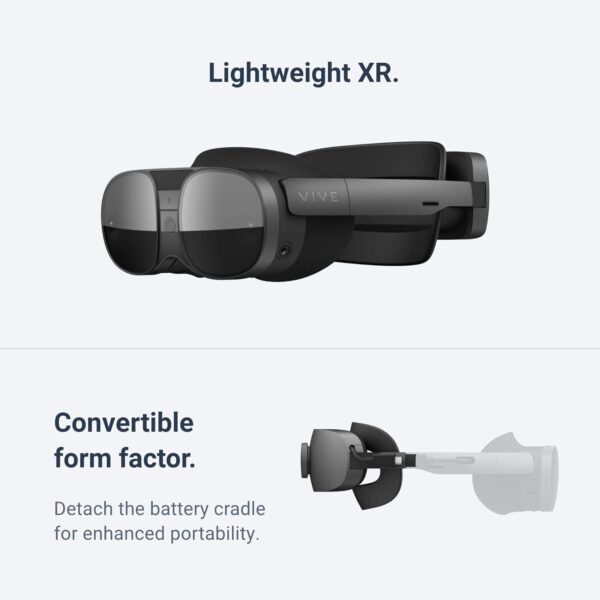 HTC Vive XR Elite Virtual Reality Headset + Controllers - Image 3