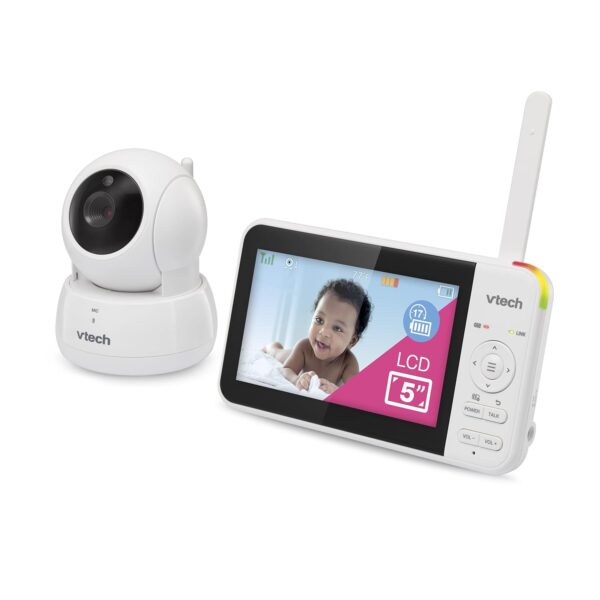 VTech VM924 5" Screen Remote Pan-Tilt-Zoom Baby Monitor with Camera&Audio,Up to 31Hrs Battery for Audio&17Hrs Video Streaming, Long Range Up to 1000ft,Night Vision,Soothing Sound,Temperature Sensor - Image 13