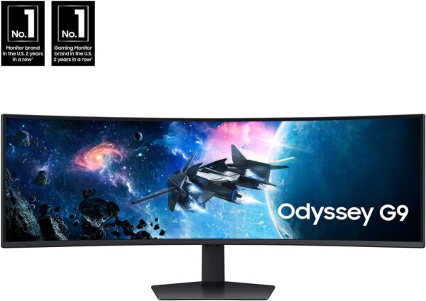 SAMSUNG 49-Inch Odyssey G9 Series DQHD 1000R Curved Gaming Monitor, 1ms(GtG), VESA DisplayHDR 1000, 240Hz, AMD FreeSync Premium Pro, Height Adjustable Stand, LS49CG954ENXZA, 2024 - Image 3