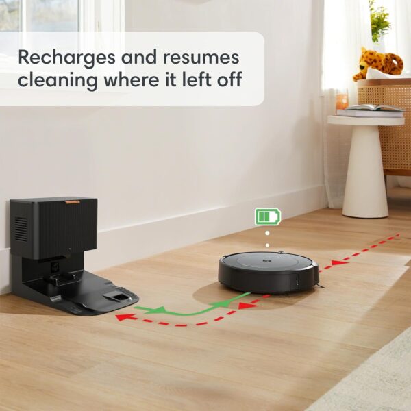 iRobot Roomba Combo i3+ (3574) Robot Vacuum & Mop – Self-Empty for Up to 60 Days, Clean by Room with Smart Mapping, Dual Multi-Surface Brushes for a Thorough Clean, Ideal for Homes with Pets - Image 12