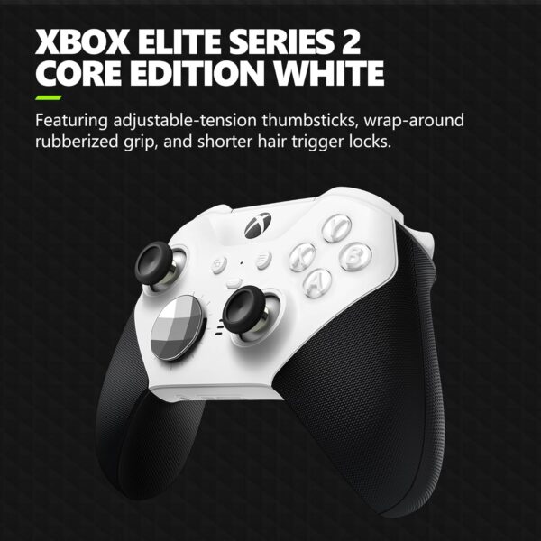 Xbox Microsoft Elite Wireless Controller Series 2 Core - White (Renewed) - Image 3