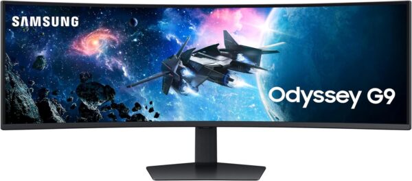 SAMSUNG 49-Inch Odyssey G9 Series DQHD 1000R Curved Gaming Monitor, 1ms(GtG), VESA DisplayHDR 1000, 240Hz, AMD FreeSync Premium Pro, Height Adjustable Stand, LS49CG954ENXZA, 2024 - Image 2