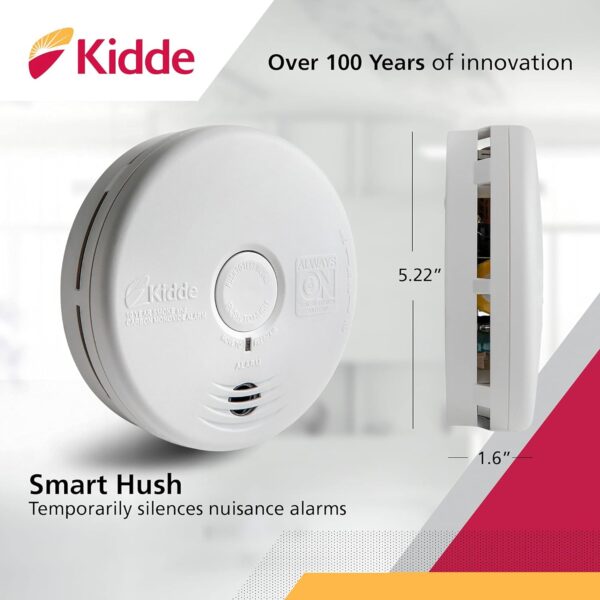 Kidde Smoke Detector & Carbon Monoxide Detector Combo with 10-Year Battery,‎White - Image 4