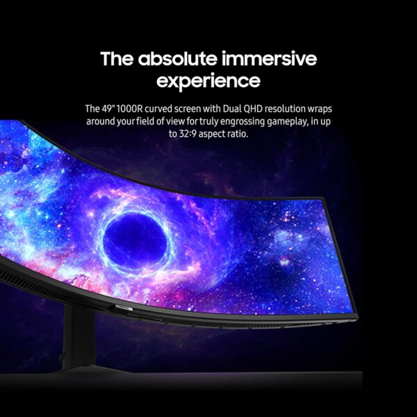 SAMSUNG 49-Inch Odyssey G9 Series DQHD 1000R Curved Gaming Monitor, 1ms(GtG), VESA DisplayHDR 1000, 240Hz, AMD FreeSync Premium Pro, Height Adjustable Stand, LS49CG954ENXZA, 2024 - Image 5