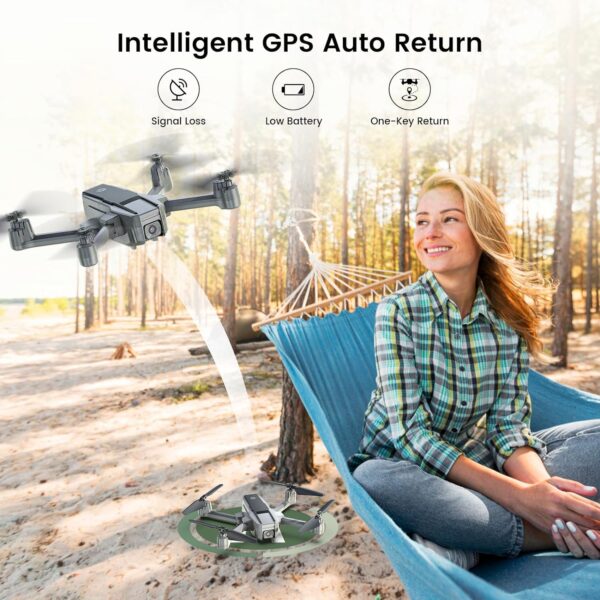 Holy Stone HS440D Drones with Camera for Adults 4K UHD Camera, Unger 249g with GPS Auto Return, Follow Me, Waypoints and Customized Carrying Case - Image 5