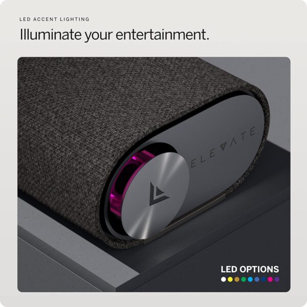 VIZIO 5.1.2 Elevate Sound Bar with Dolby Atmos, 13 Speakers, Wireless Subwoofer, Alexa - 2023 Model, Black - Image 8