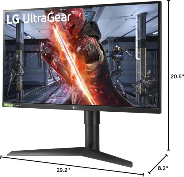 LG UltraGear QHD 27-Inch Gaming Monitor 27GL83A-B - IPS 1ms (GtG), with HDR 10 Compatibility, NVIDIA G-SYNC, and AMD FreeSync, 144Hz, Black - Image 19