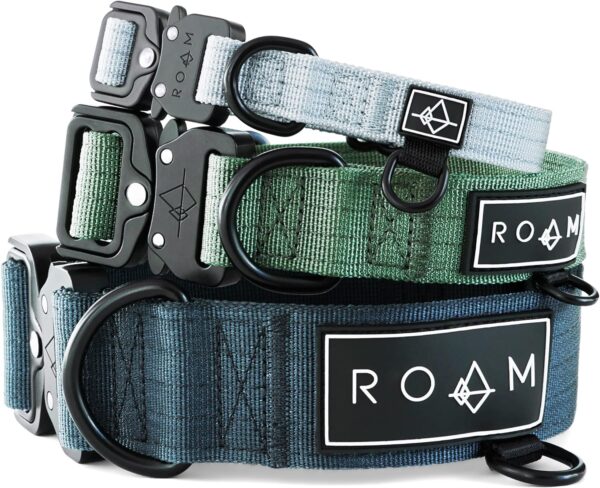 Made to ROAM Premium Dog Collar - Adjustable Heavy Duty Nylon Collar with Quick-Release Metal Buckle (Oregon Haze, Classic Size 1) - Image 2