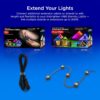 Enbrighten Eternity Permanent Outdoor Lights, 100ft with 72 RGBWIC LEDs, Smart Eave Lights, Endless Light Colors, Daily and Accent Lighting, IP67 Waterproof, Compatible with Alexa, Google Home, 82730 - Image 9