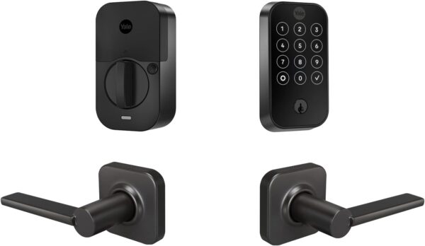 Yale Assure Lock 2 Touchscreen with Wi-Fi and Valdosta Lever in Black Suede - Image 2