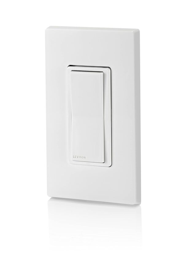 Leviton No-Neutral Decora Smart Switch, Requires MLWSB Wi-Fi Bridge to Work with My Leviton, Alexa, Google Assistant, Apple Home/Siri & Wire-Free 3-Way DN15S-2RW, White - Image 10