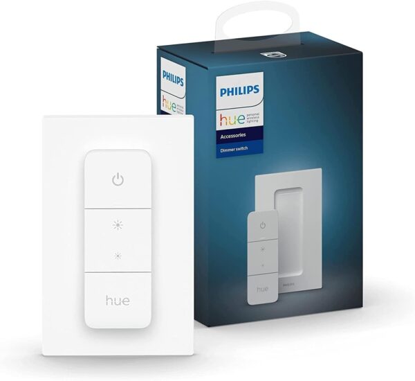 Philips Hue Smart Wireless Dimmer Switch V2 (Installation-Free, Exclusive for Philips Hue Lights) for Indoor Home Lighting, Livingroom, Bedroom - Image 2