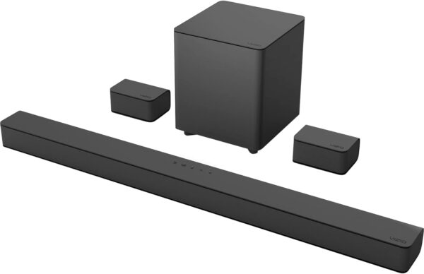 VIZIO V-Series 5.1 Home Theater Sound Bar with Dolby Audio, Bluetooth, Wireless Subwoofer, Voice Assistant Compatible, Includes Remote Control - V51x-J6 - Image 2