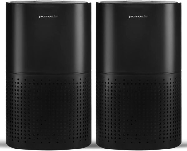 Powerful PuroAir HEPA Air Purifiers - Covers Up To 1,115 Sq Ft - Cleans Air Automatically 24/7 - Filters Up To 99% of Smoke, Pollen, Dust, Dander, and Common Pollutants - Based in USA (2 PACK) - Image 2