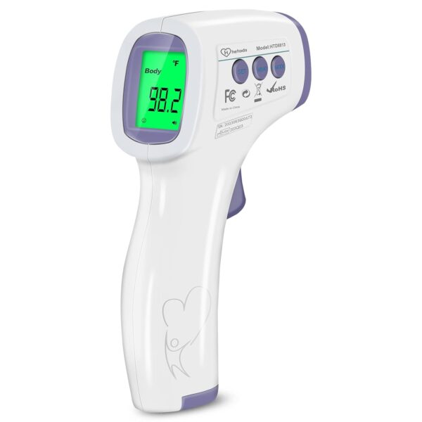 Digital Thermometer for Adults and Kids, No Touch Forehead Thermometer for Baby, 2 in 1 Body Surface Mode Infrared Thermometer with Fever Alarm and Instant Accuracy Readings - Image 10