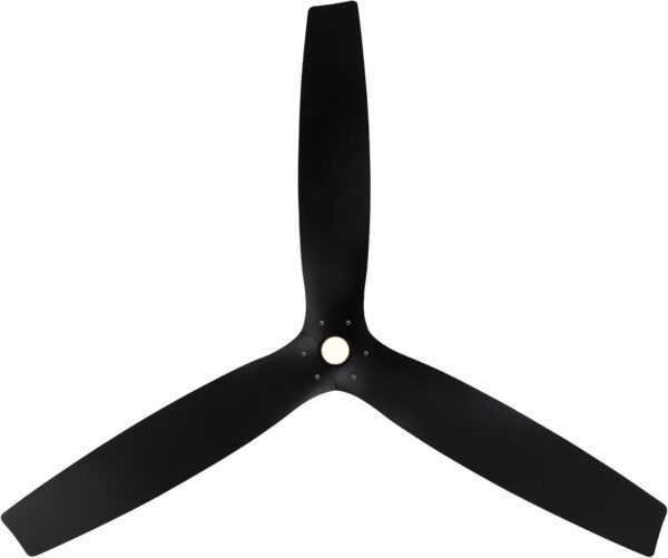 Modern Forms Spinster Indoor and Outdoor 3-Blade 60in Smart Ceiling Fan in Matte Black with 3000K LED Light Kit and Remote Control with Alexa and iOS or Android App - Image 7