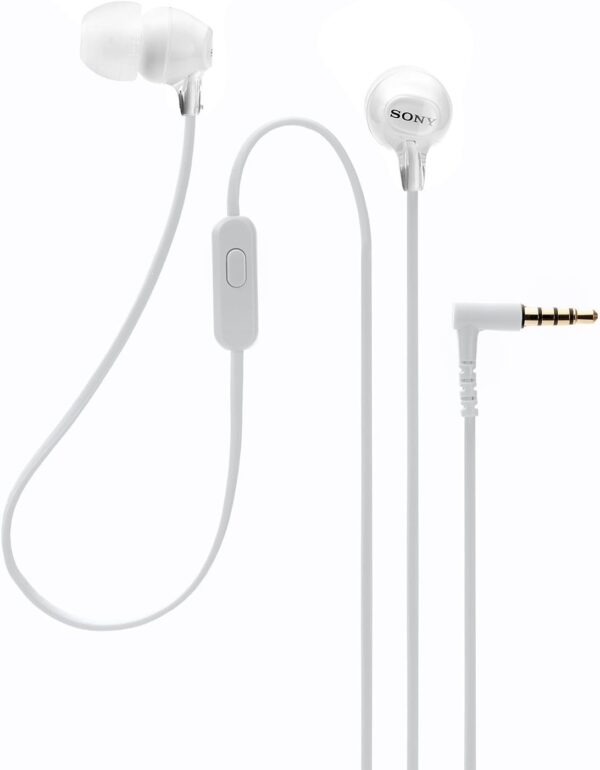 Sony MDREX15AP Fashion Color EX Series Earbud Headset with Mic (White) - Image 2