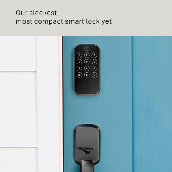 Yale Assure Lock 2 Touchscreen with Wi-Fi and Valdosta Lever in Black Suede - Image 8