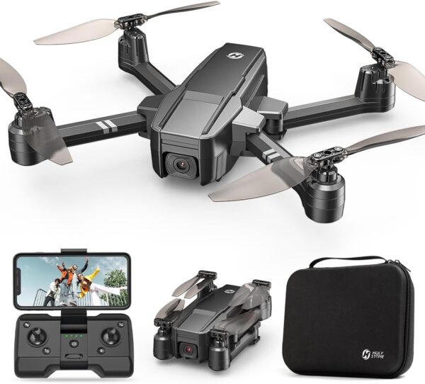 Holy Stone HS440 Foldable FPV Drone with 1080P WiFi Camera for Adult Beginners and Kids; Voice Gesture Control RC Quadcopter with Modular Battery for long flight time, Auto Hover, Carrying Case - Image 2