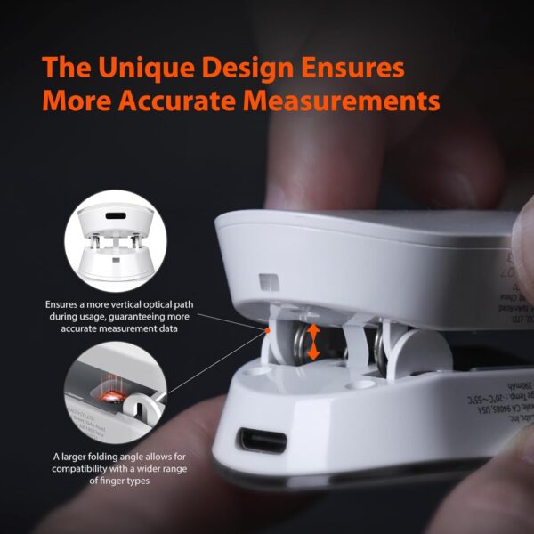 iHealth AIR Rechargeable Fingertip Pulse Oximeter, Blood Oxygen Saturation Monitor with App, SpO2, Pulse Rate, Plethysmograph, and Perfusion Index - Image 7