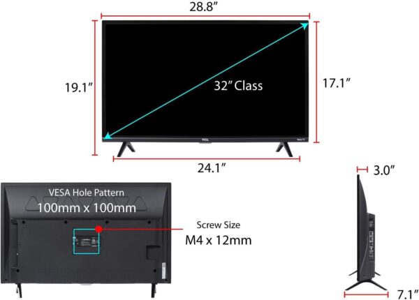 TCL 32-inch 1080p Roku Smart LED TV - 32S327, 2019 Model - Image 8