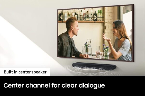 SAMSUNG HW-S50B/ZA 3.0ch All-in-One Soundbar w/Dolby 5.1, DTS Virtual:X, Q Symphony, Built in Center Speaker, Adaptive Sound Lite, Bluetooth Multi Connection, 2022 Black - Image 6