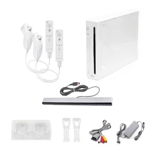 Nintendo Wii Console, White Premium Bundle (Renewed) - Image 2