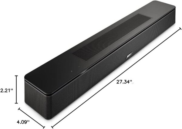 Bose Smart Soundbar 600 with Dolby Atmos, Bluetooth Wireless Sound Bar for TV with Build-In Microphone and Alexa Voice Control, Black - Image 12