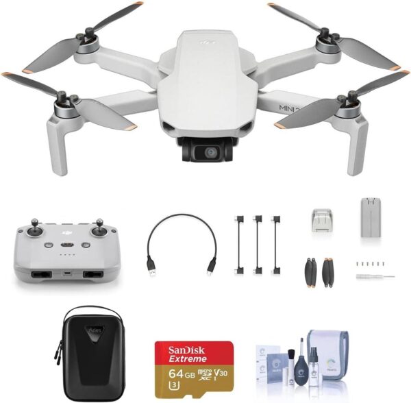 DJI Mini 2 SE Drone Bundle with 64GB microSD Card, Carrying Case, Cleaning Kit - Image 2