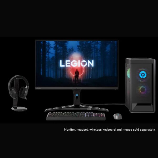 Lenovo Legion T5 Ultimate Gaming Tower Desktop, AMD Ryzen 5 5600G, NVIDIA GeForce RTX 3060, 32B RAM, 2TB SSD, HDMI, Display Ports, RJ45, USB Type-C, Wired KB&Mouse, Wi-Fi 6, Windows 11 Home, Black - Image 6