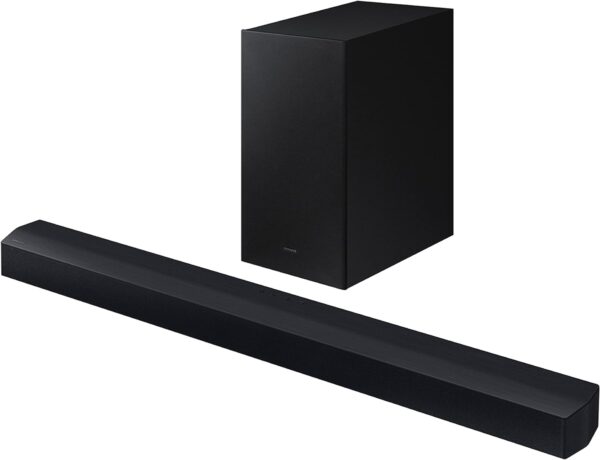 SAMSUNG HW-C450 2.1ch Soundbar w/DTS Virtual X, Subwoofer Included, Bass Boost, Adaptive Sound Lite, Game Mode, Bluetooth, Wireless Surround Sound Compatible (Newest Model),Black - Image 7